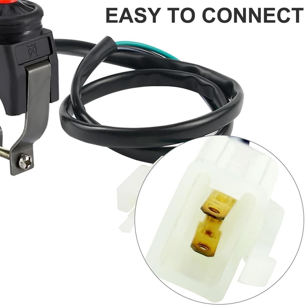 DAOKAI Bike Kill Stop Switch Universal Kill Switch Horn Button Stop 22mm 7/8inch Handlebar