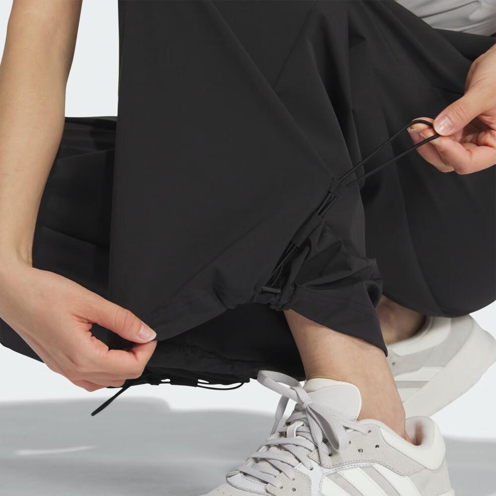 Adidas Comfortable Breathable Soft Skin-Friendly Casual Pants Women Bottoms Black JZ2171