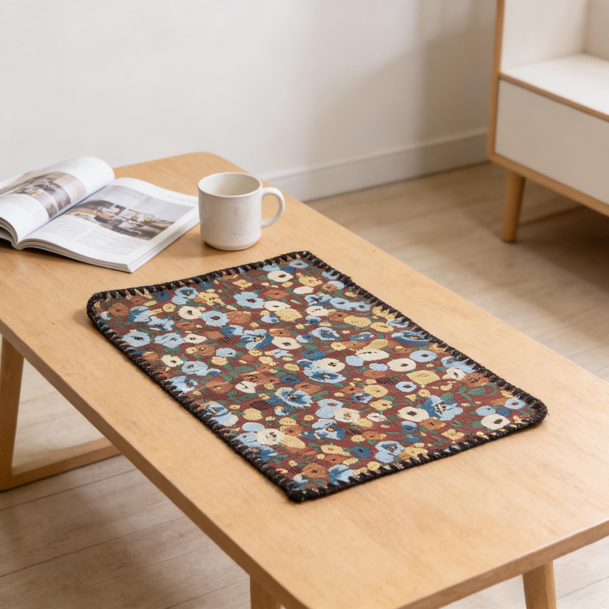 

30x45cm European Classical Jacquard Place Mat Tablecloth Green Embroidered Lace Cotton Place Mats Heat Insulation Pads Cloths 30X45cm 12.2x17.7in