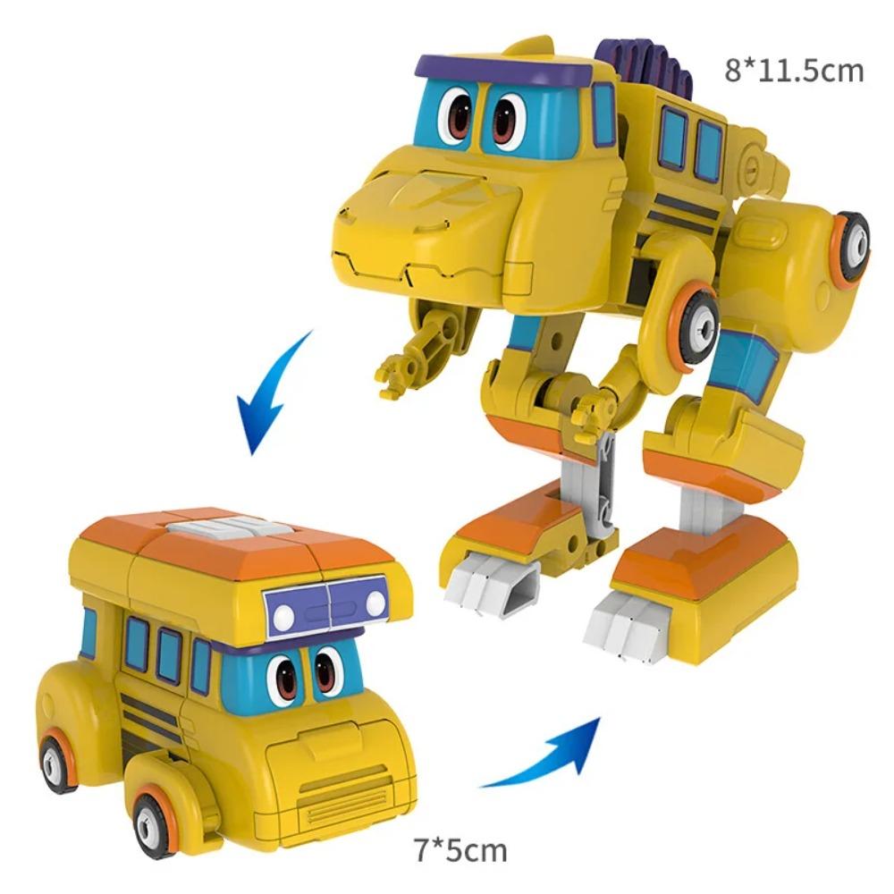 Newest 3pcs/set ABS Min Deformation Gogo Dino Action Figures Transformation Car Airplane Dinosaur Toys for Kids Gift