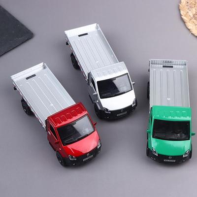 1/36 Scale Alloy Pullback Three-Door Truck, Stylish Design, Can Carry Cargo Boy'S Toy Die-Cast Metal Kids Toy Transport Truck