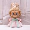 38cm Labubu Plush Doll Casual Outfit Set with Hat (Clothes Only)