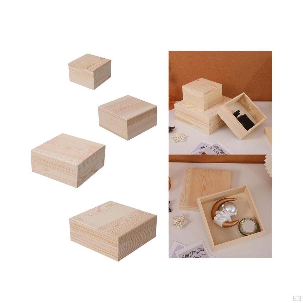 Scatola portaoggetti in legno, organizer, souvenir, regalo fai da te per l'artigianato