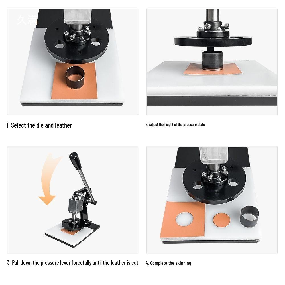 Manual Leather and Fabric Die-Cutting and Stamping Machine