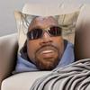 Funny Humorous Internet Meme K-Kanye West Cushion Cover Pillowcase Anti-Dustmite Invisible Zipper Short Plush Sofa Cushion