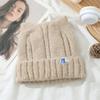Korean Version of Versatile Cat Ears Plus Velvet Hat for Women's Autumn and Winter Casual Windproof Pullover Hat Outdoor Warm Hat