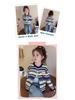 Herbst 2025 Mädchen Strickjacke mit Streifen - Stilvoller Pullover für kleine bis mittlere Kinder