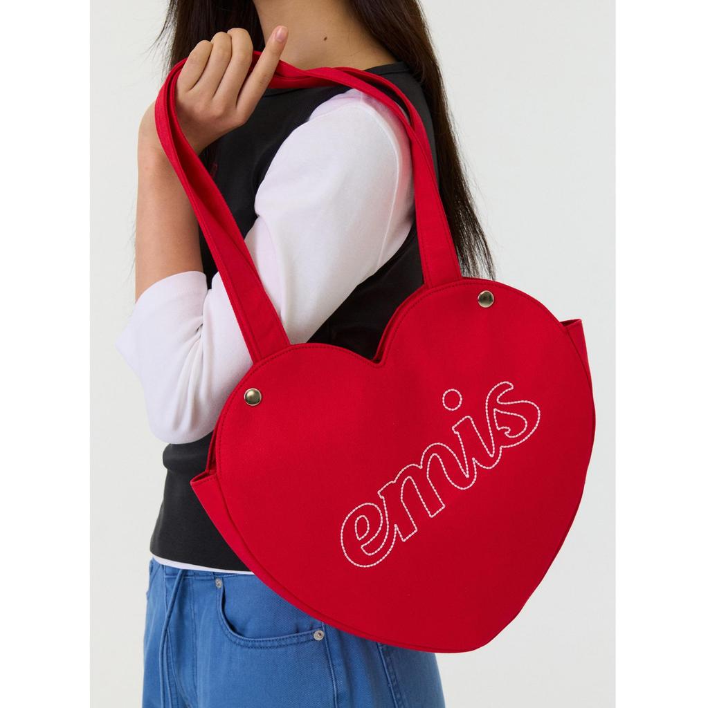 [EMIS] HEART BAG - 2 Iconic Colors (Red / Navy)