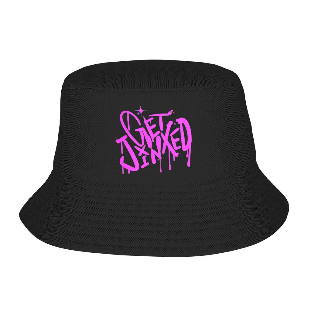 Women Arcane Anime Get Jinxed Bucket Hat Soft Fold Fisherman Hats Summer Casual Beach Travel Caps Hip Hop Custom DIY Sun Hat