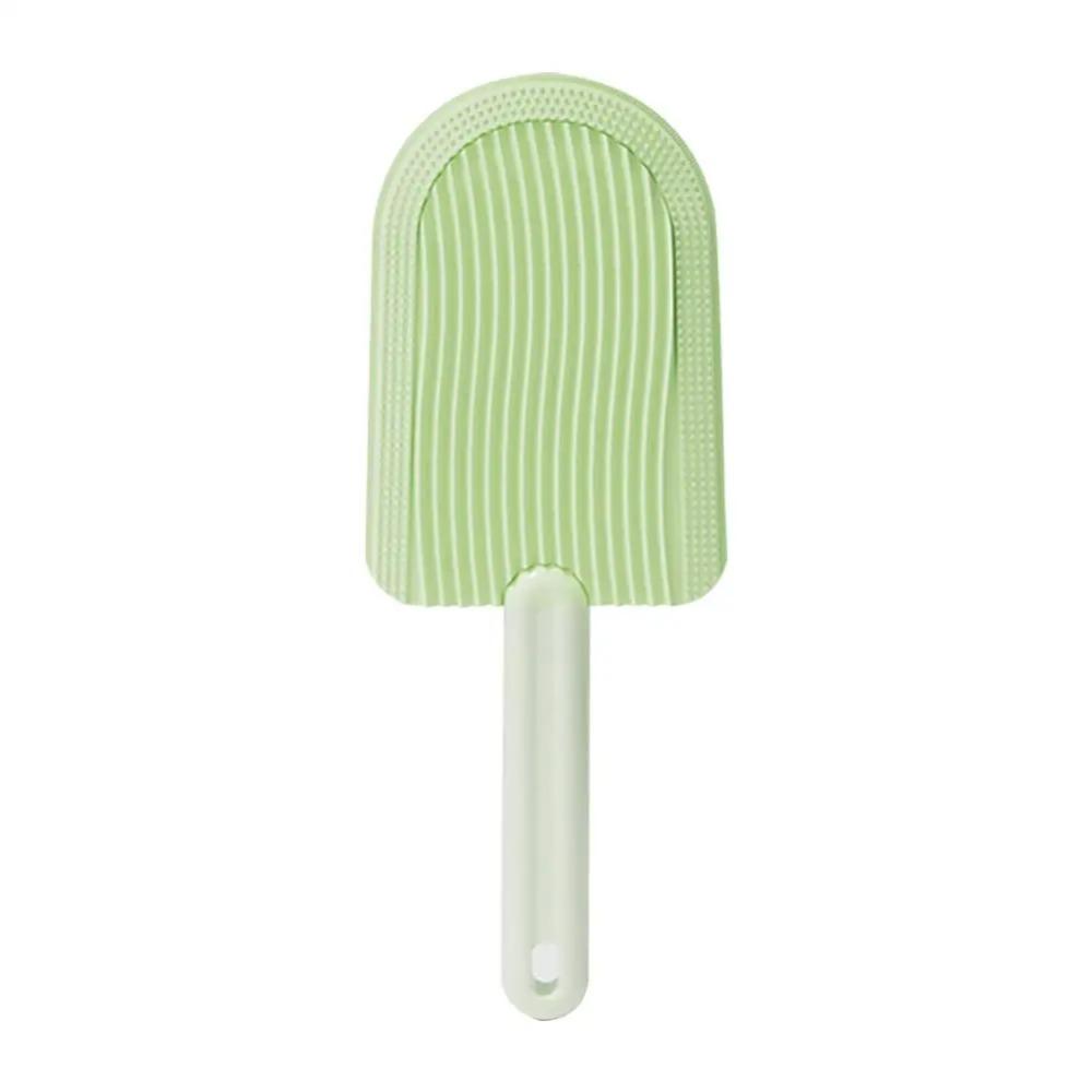 Creative Soft Cat Tongue Comb Hair Removal Ice Cream Shape Pet Massage Comb Cat Deshedding Cleaning Brush for Pet Supplies зелёный