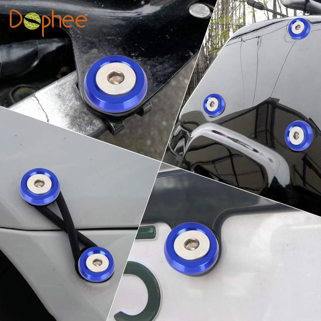 Bumper/Fender Washer Bolts License Plate Cap Holder Set Fender Washer