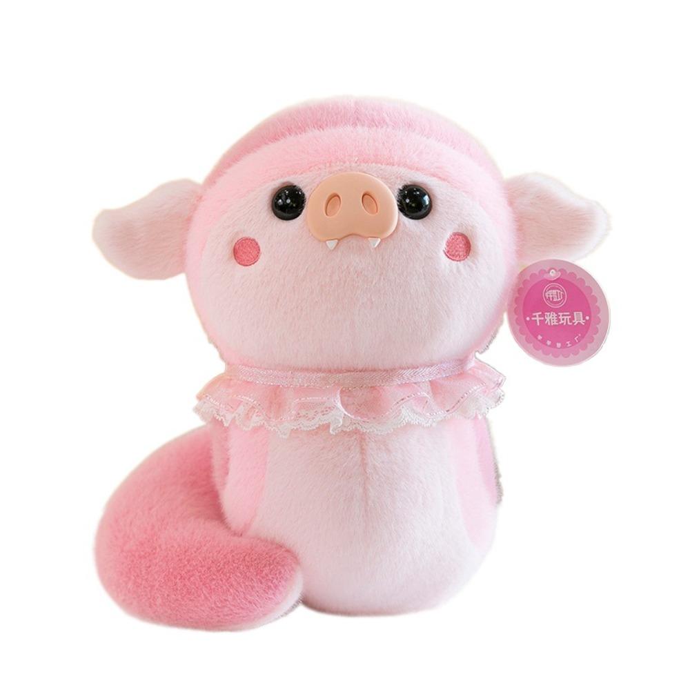 Mascot Snake Pig Plush Doll Toy Soft Pig Nose Snake Plushies Doll  Children