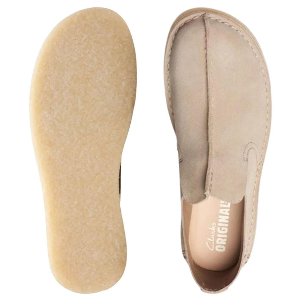 Shoes Loafers Desert Mosier Beige Suede Casual Desert Mosier 26175684 [Clarks] Slip-on Men's Sand_Suede UK8(26.0cm)