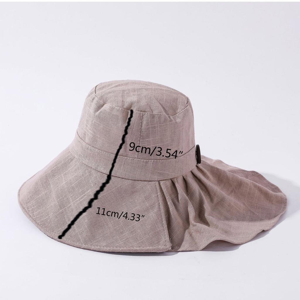 Women's Summer Outdoor Sun Protection Hat Wide Brim UV Shield Bucket Hat for Beach Cycling Hiking Lightweight Breathable