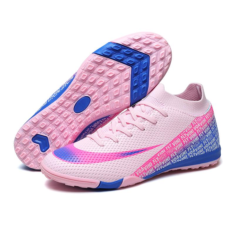 Men Football Boots Professional Society Futsal Soccer Shoes Training Booties Comfortable Resistant Unisex TF Sneaker