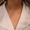 Fine Pendant Necklaces 8A Cubic Zircon Waterdrop Charms 925 Sterling Siver 14k Gold Plated CZ Necklace for Women