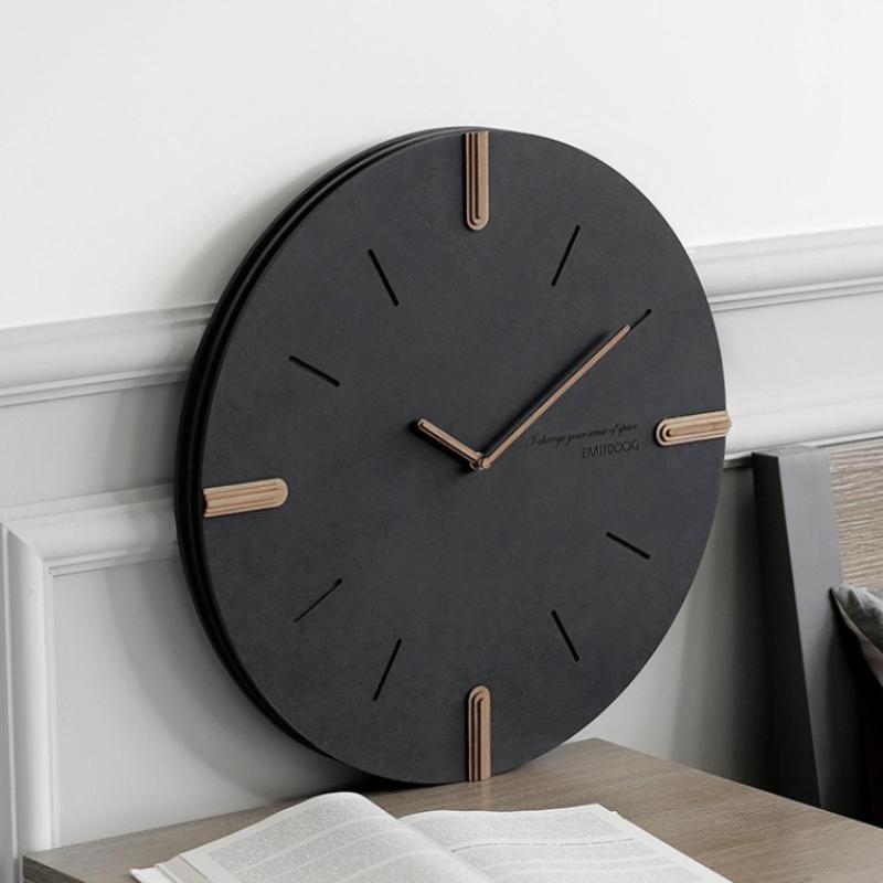 Modern Wall Clock Living Room Wall Watch Minimalist Bedroom Round Silence Clock Nordic Entrance Hall Decoration Accessories