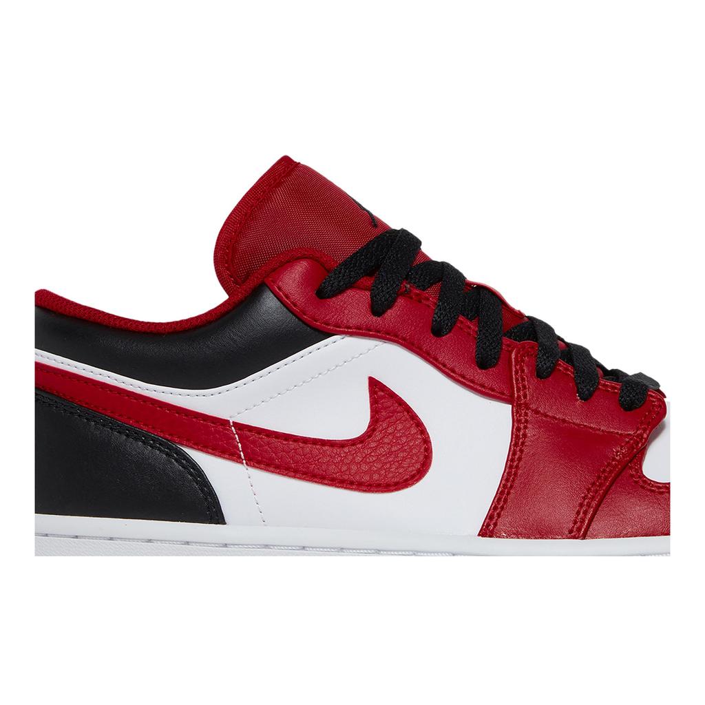 Air Jordan 1 Low 'Reverse Black Toe' (Unisexe) Chaussures de Basketball Vintage Blanc / Noir / Rouge Gym 553558 163