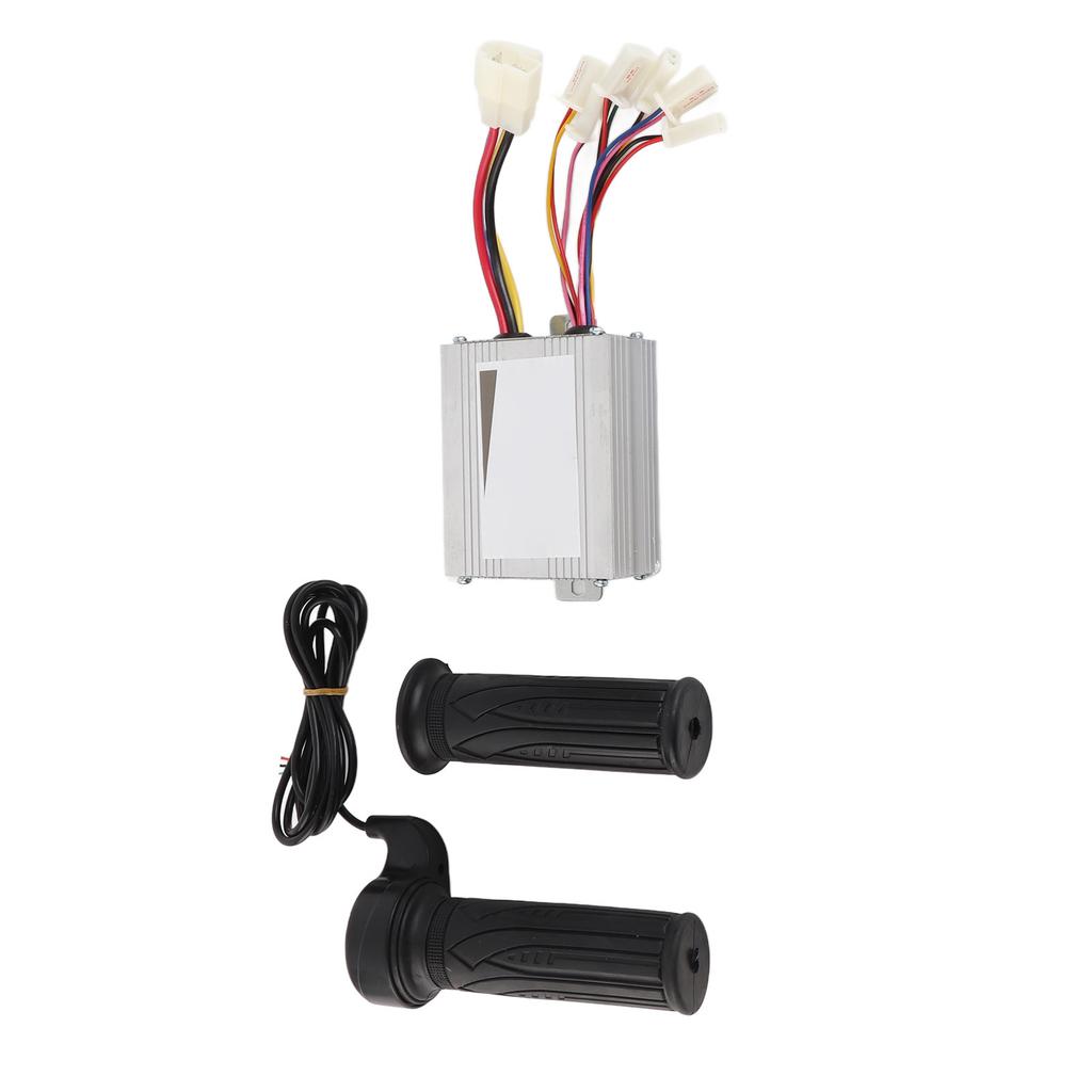 12V 500W Brush Speed Motor Controller with Throttle Grip Undervoltage Protection for Motorcycle Electric Bike Scooter