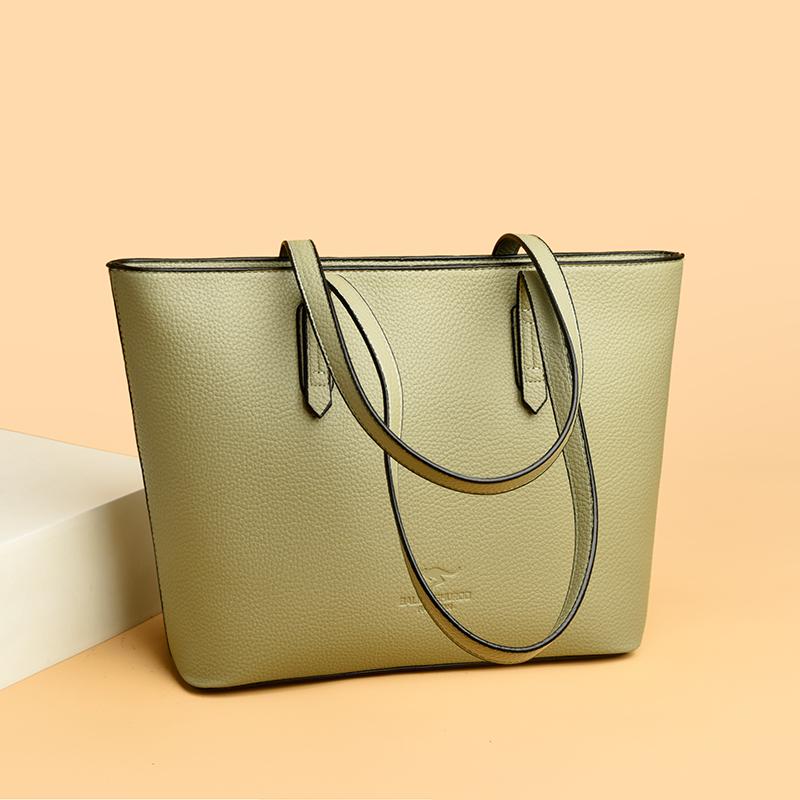 Geantă Tote la Modă și Minimalistă, Geantă de Umăr de Mare Capacitate, Geantă Tote Retro, Geantă de Mână pentru Femei, Geantă de Umăr Casual pentru Cumpărături