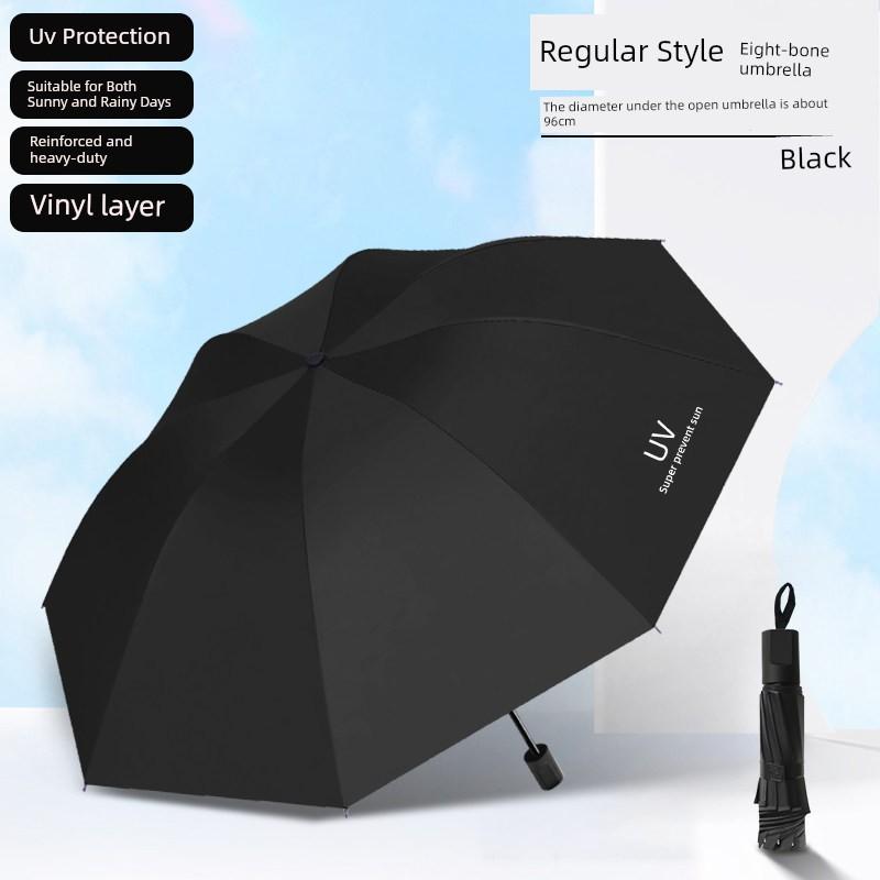 Official Genuine Sunshade Umbrella, Large, Thickened, Reinforced, Foldable, Dual-Use for Sun and Rain, Sun Protection and Rainproof