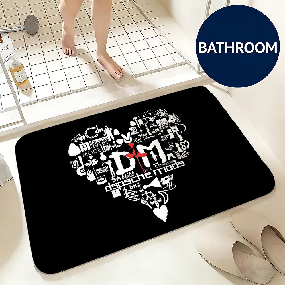 Soft Flannel Floor Mat Music DEPECHE MODE Floor Mat Non-Slip Absorbent Doormat Bathroom Bedroom Home Decor Rug