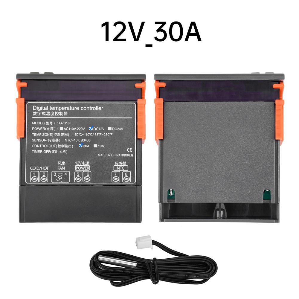 G7116F Digital Temperature Controller Thermostat Thermoregulator incubator Relay Heating Cooling  -11℃~111℃ DC 11V/11V/11A/ 11A