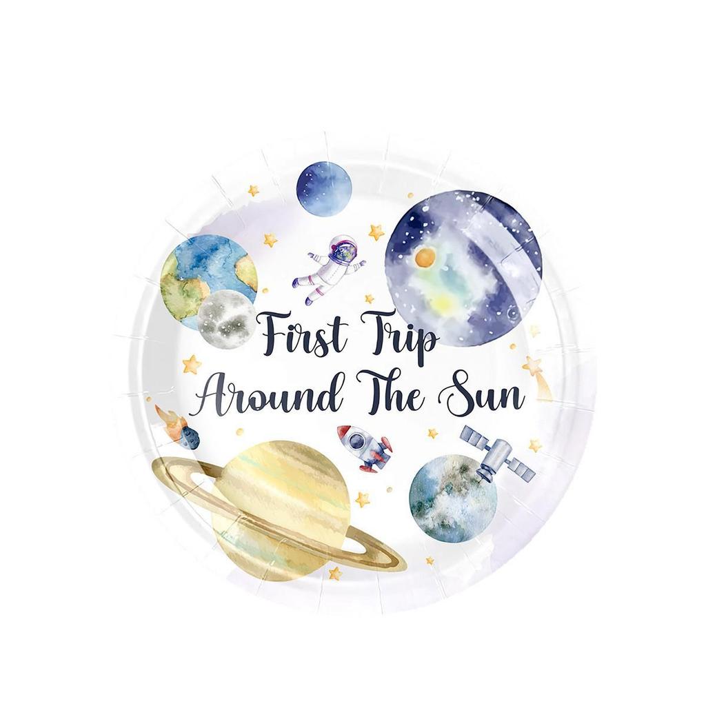 Starry Sky Astronaut Party Plates & Decorations - Kids' Birthday Theme