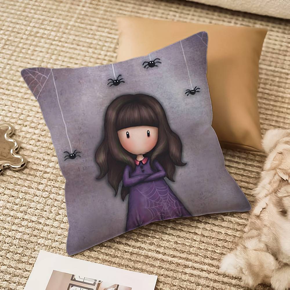 Gorjuss Cartoon S-Santoro Gorjuss Pillow Case Anti-dustmite Invisible Zipper Sofa Bed