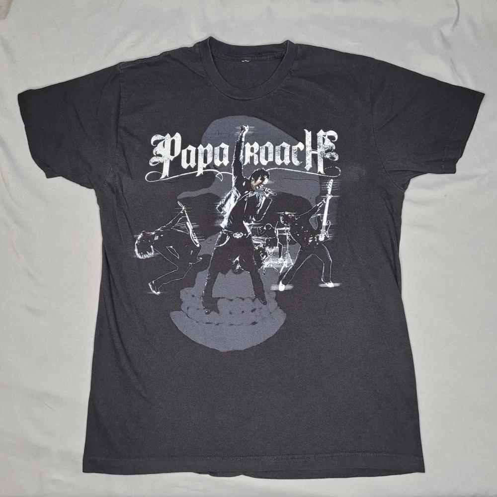 Papa Roach Band Tour Graphic Multicolor Short Sleeves Unisex T Shirt S