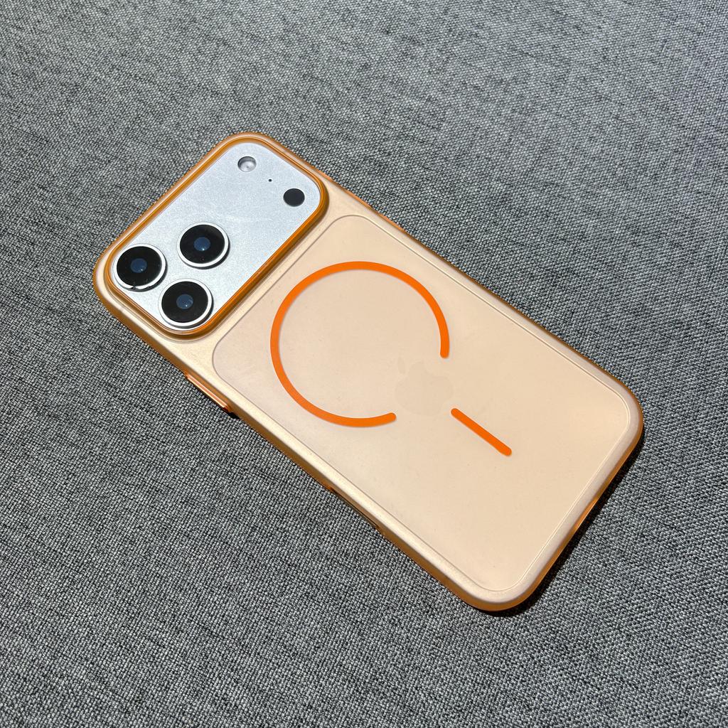 Soft sand fine ring magnetic mobile phone case Apple 17ProMax matte ultra-thin skin iphone15/14/16 hard case