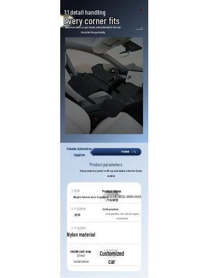 Eco-Friendly Dirt-Resistant Floor Mats for BMW 5 Series ('09-'10)