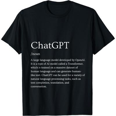 Retro Vintage Definition of ChatGPT T Shirts Men Women Pure Cotton Humor Streetwear Tee Shirt Short Sleeve Unisex Loose Clothing