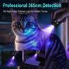 EV15 LED UV Flashlight Magnet Keychain Work Light Type-C Rechargeable Torch Hat Clip Lamp Camping Pocket Lantern