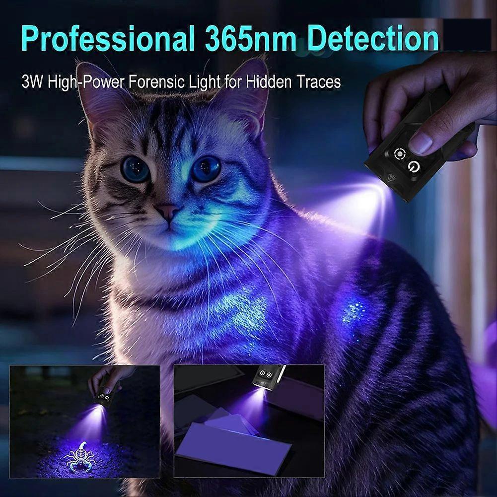 EV15 LED UV Flashlight Magnet Keychain Work Light Type-C Rechargeable Torch Hat Clip Lamp Camping Pocket Lantern