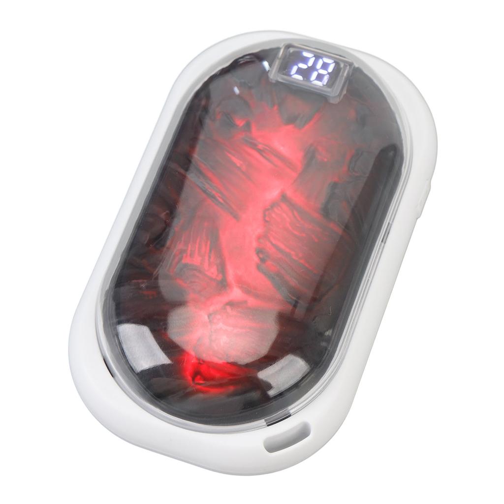 2 In 1 Hand Warmer Power Bank Dynamic Flame Light 3 Temperature Settings 3600mAh Rechargeable