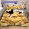 Golden Fox Spirit Printed 3pcs Bedding Set Soft Microfiber 1 Duvet Cover And 2 Pillowcases Home Bedroom Decor Xmas Gift H1276