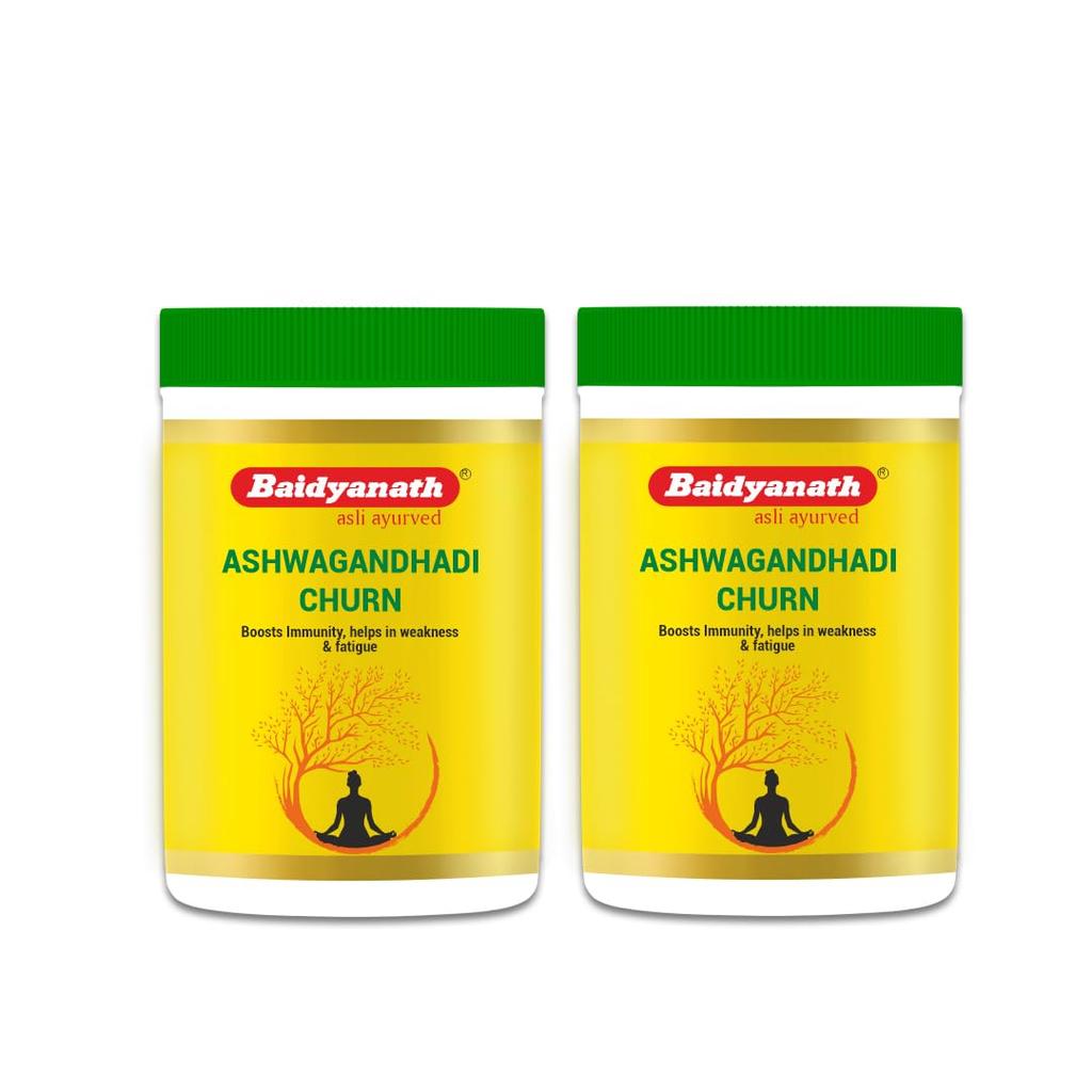 Baidyanath Ashwagandhadi Churna 100g X Pack of 2 Ayurvedic Herbal Powder for Energy and Vitality
