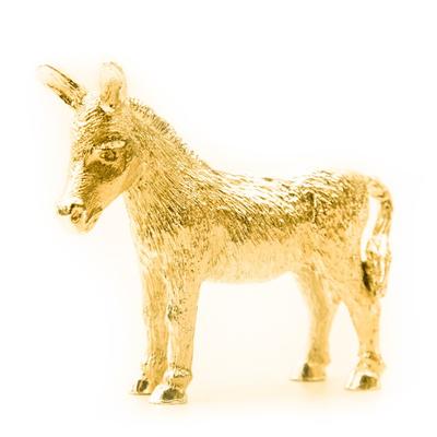 Donkey 22ct Gold Plated Made In England Animal Art Figurine Collection