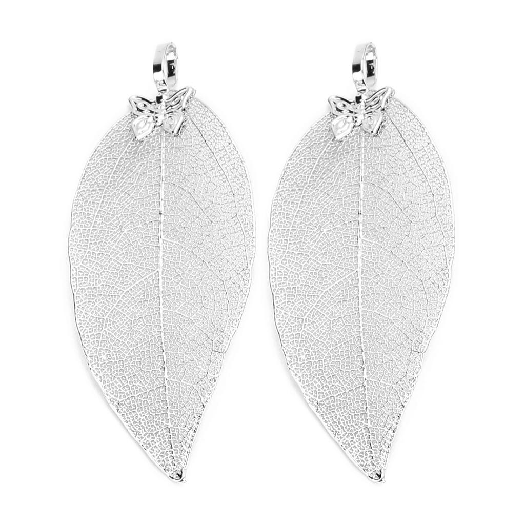 2pcs/lot Copper Butterfly Leaf Charms Textured Leaf Pendants For Jewelry Making DIY Bracelet Necklace Earrings Accessories