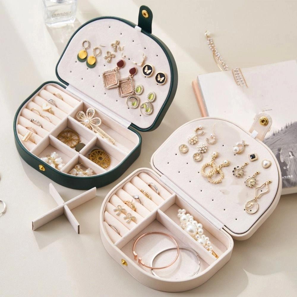 Bracelet Earrings Storage Case PU Leather Jewelry Holder Sweet Jewelry Display Box  Outdoors