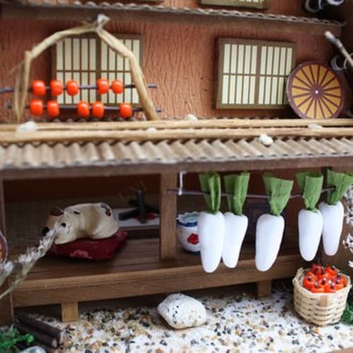 Billy Handmade Dollhouse Kit, Highway Series, Shirakawa-kaido, Shirakawa-go Gassho-style Houses, 8611