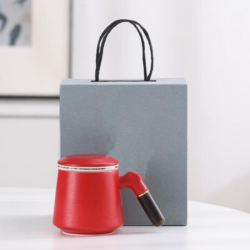 Ceramic Tea Mug with Infuser and Lid
