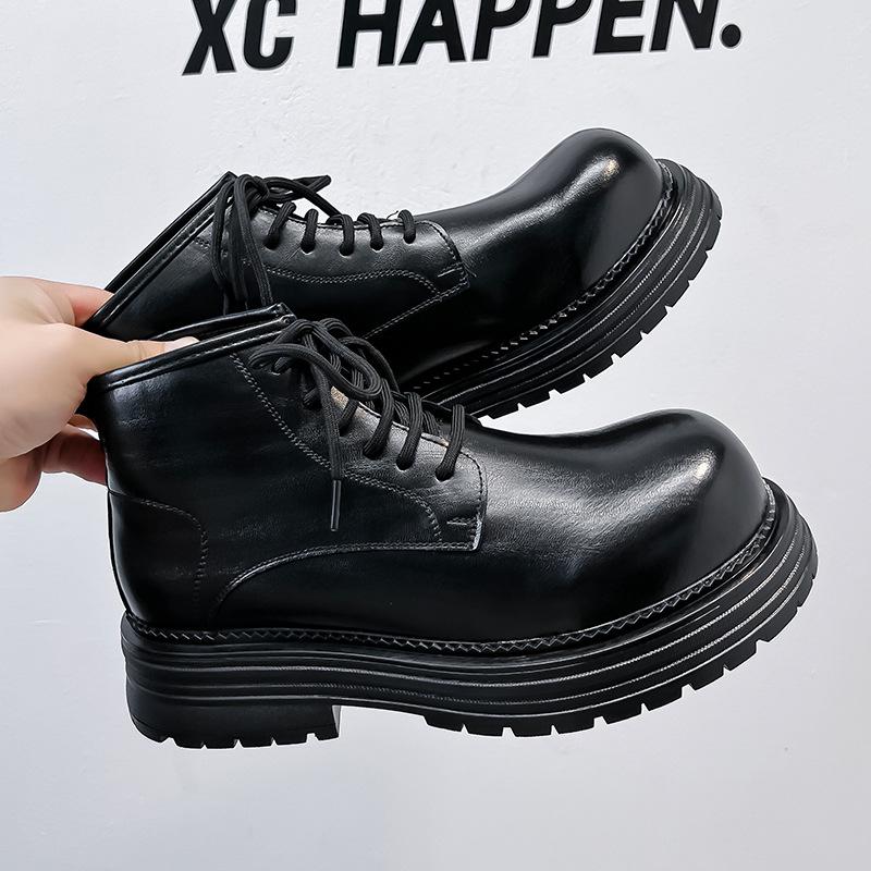 Men's British Martin boots thick-soled heightening outdoor locomotive boots high-top handsome trendy tooling boots 2279-A