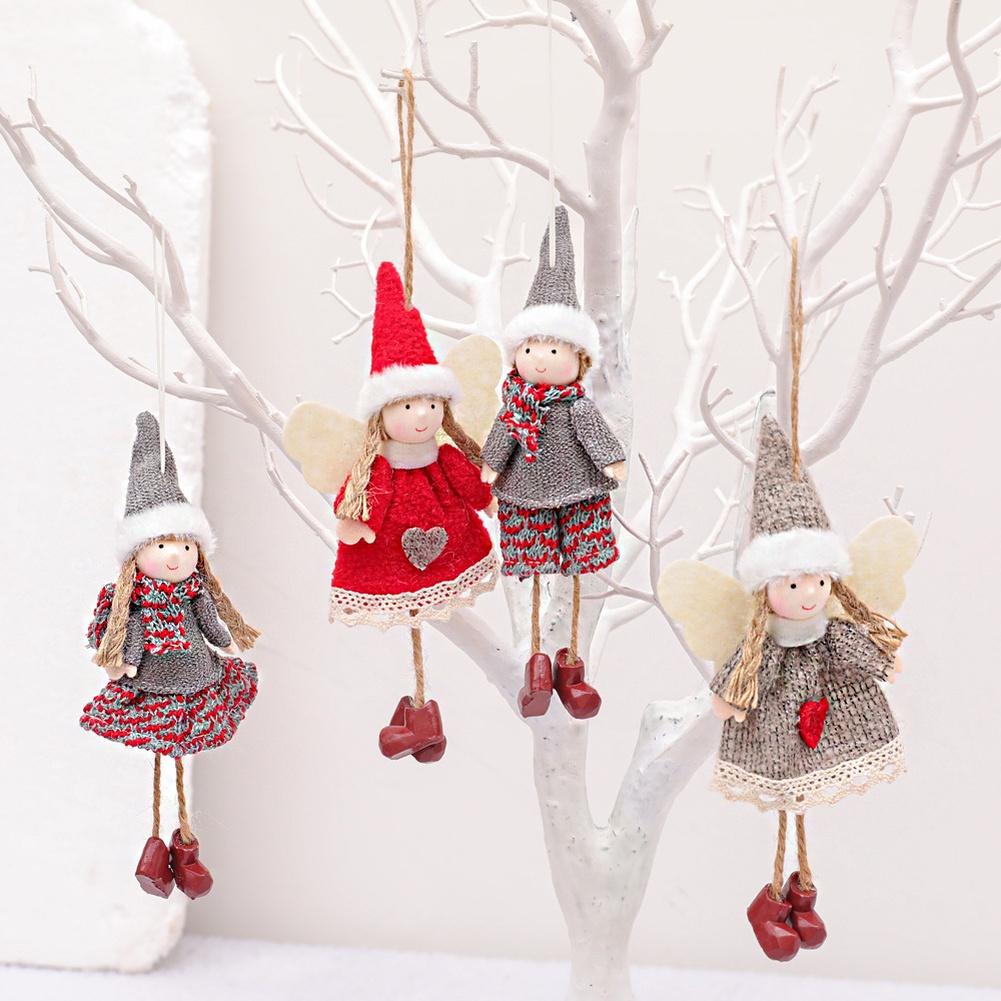 Charming Handmade Christmas Accessory Angel Doll Ornament Charming Holiday Accessory For Christmas Celebrations