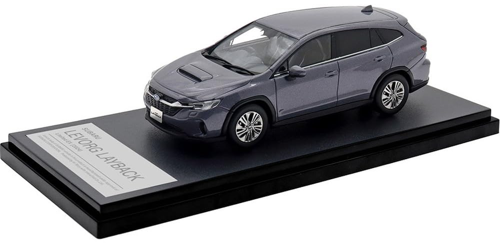 INTERALLIED Hi Story Scale Subaru LEVORG LAYBACK Limited EX Asteroid Gray Pearl Finished Model HS502AG 1/43 (2024)