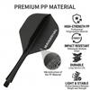 WayArrival darts flight shaft integrated set of 3 2BA standard durable precision molded 90 degree retention screw loosening prevention beginner