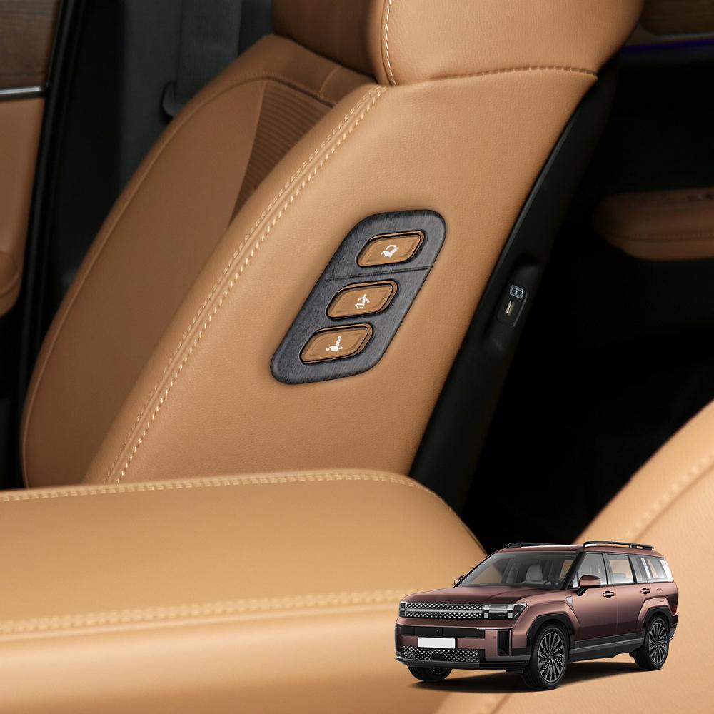 

For Hyundai Santa Fe MX5 2026 2026 LHD Car Seat Adjustment Switch Control Button Cover Trim