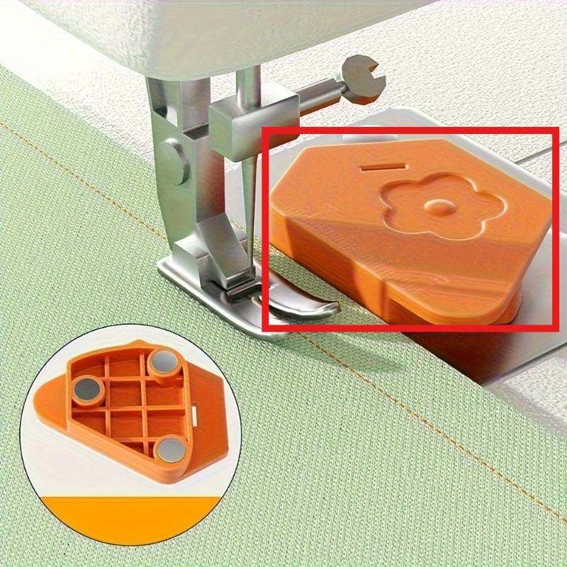1 Stück Magnetisches Nähmaschinen-Fußpedal-Set mit mehrförmigen Nähfüßen (Sechseckig/Rechteckig/Oval) - Magnetische Befestigung