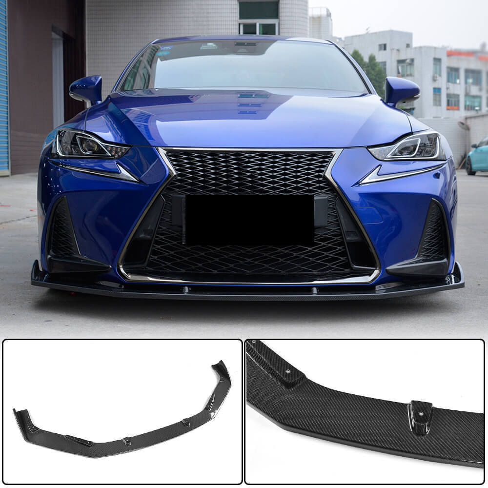 

Front Bumper Lip Cover (for Base/F-Sport 2016-2020, Carbon) for Lexus IS 2013-